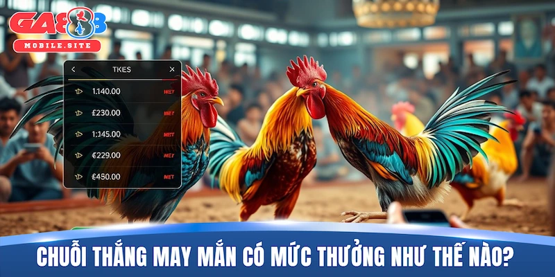 Chuỗi Thắng May Mắn - Chinh Phục Để Nhận Thưởng 24/7 1 Chuỗi thắng may mắn có mức thưởng như thế nào?